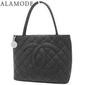 Chanel Matelasse Coco Mark Reissue Tote Bag Caviar Leather Black